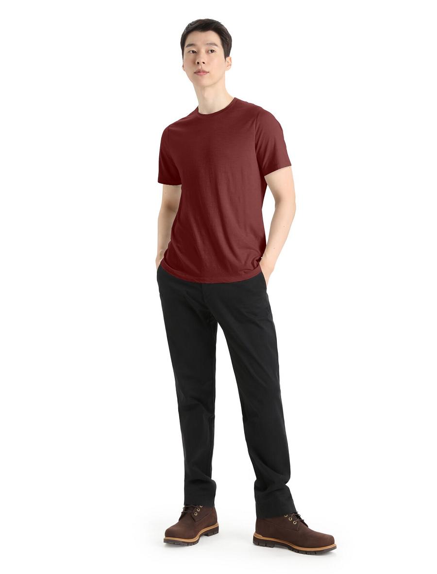 Icebreaker Merino Tech Lite II Lyhyt Sleeve Tee Miesten T Paidat Punainen | FI 1163VRWD